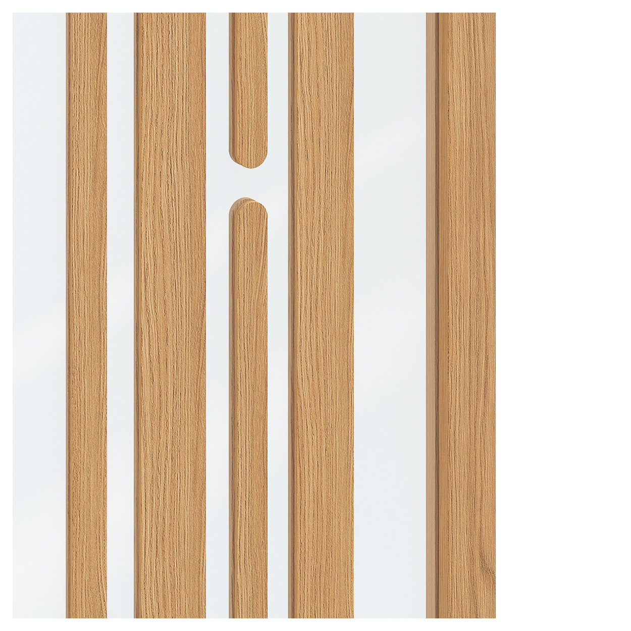 Binnendeur Skantrae SSL 14824 Blank Glas Natural Oak